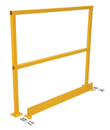 SAFETY HANDRAIL-HARDWARE W/TOEBOARD 48IN - Model SQ-48-TB-HWR